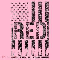 Red Friday Military Veteran Remember Everyone Deployed Coaster thumb 2