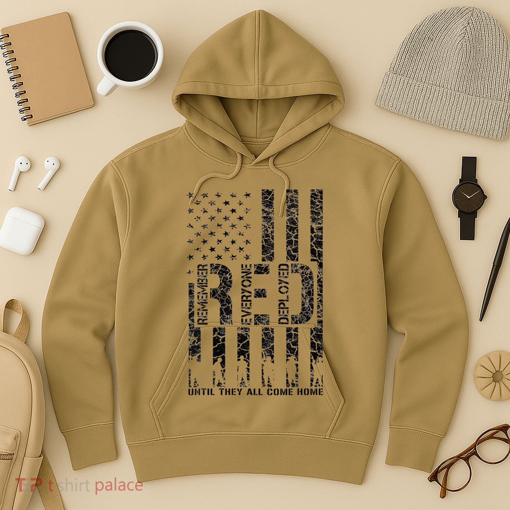 Red Friday Military Veteran Remember Everyone Deployed Hoodie