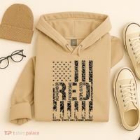 Red Friday Military Veteran Remember Everyone Deployed Hoodie thumb 4