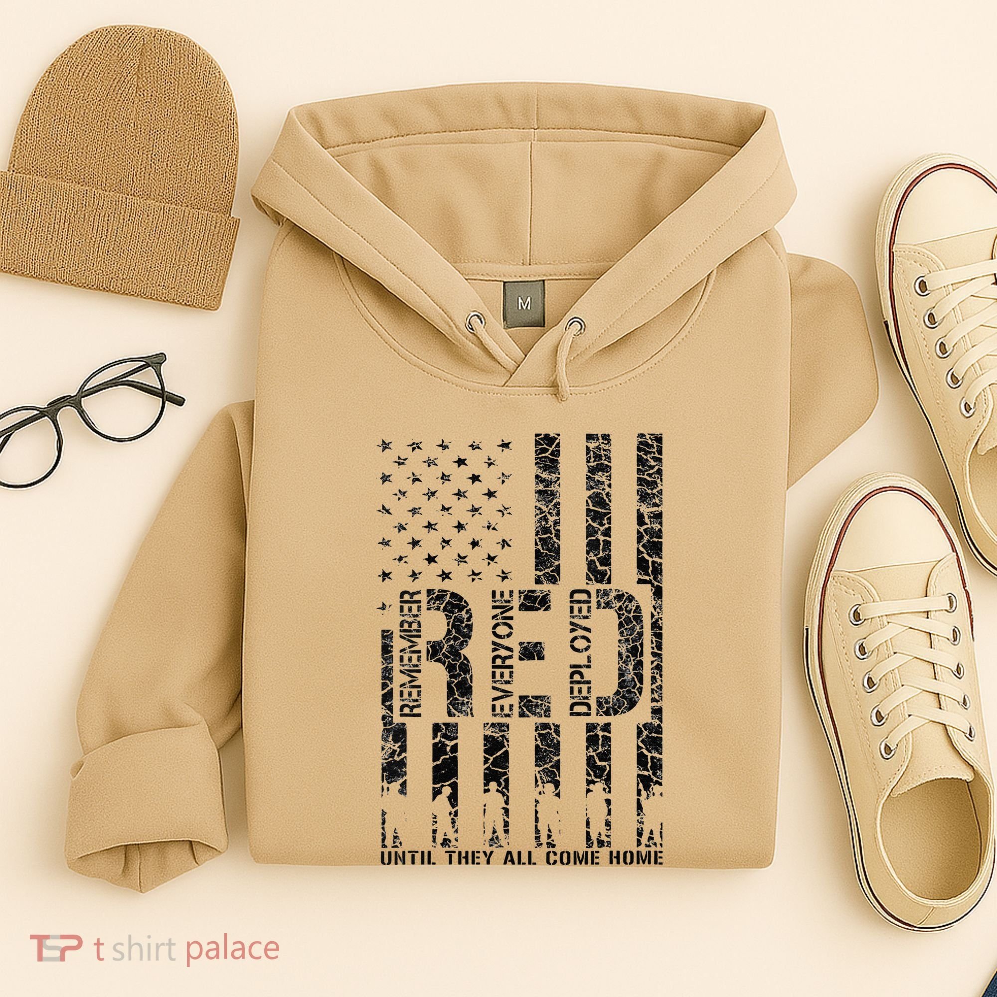 Red Friday Military Veteran Remember Everyone Deployed Hoodie