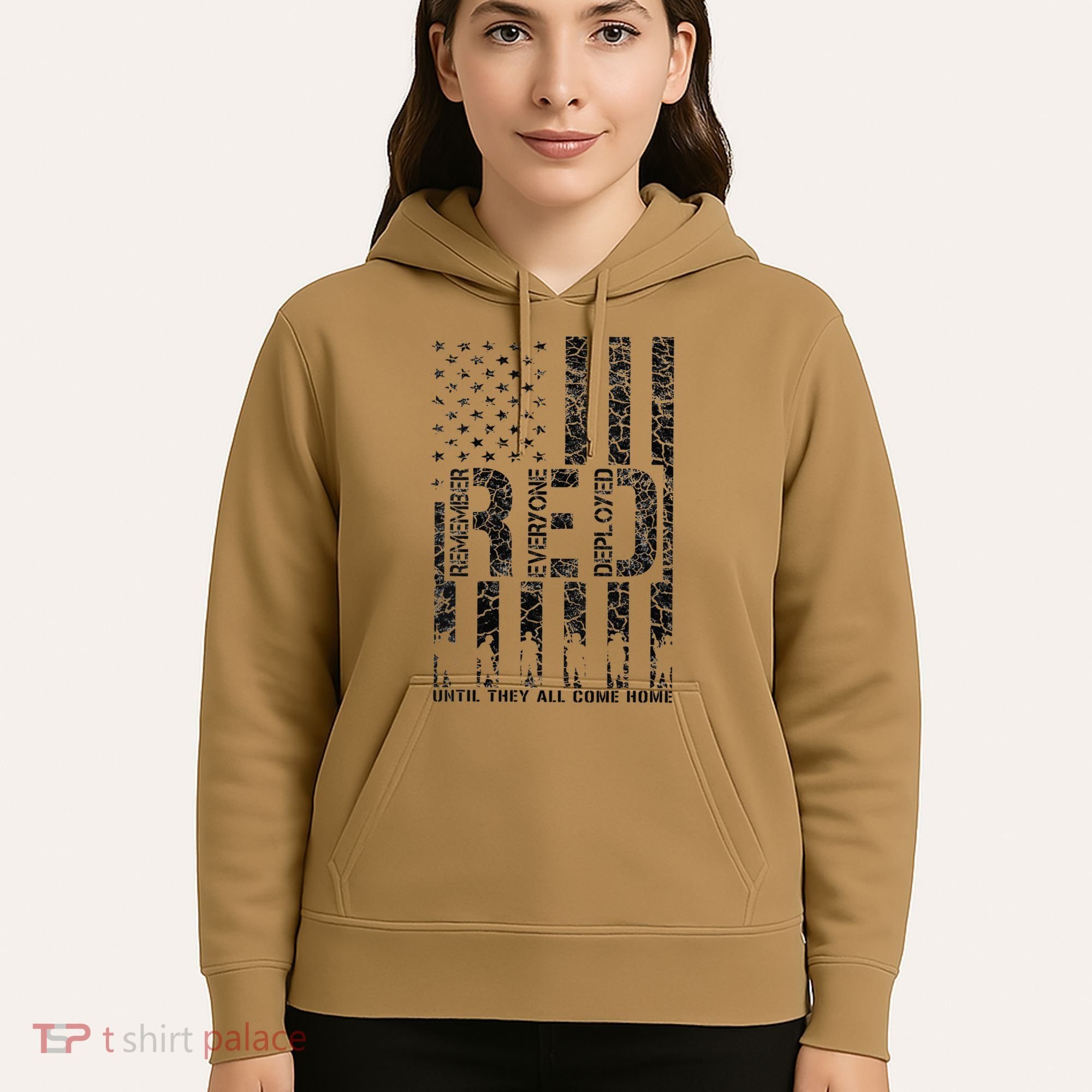 Red Friday Military Veteran Remember Everyone Deployed Hoodie