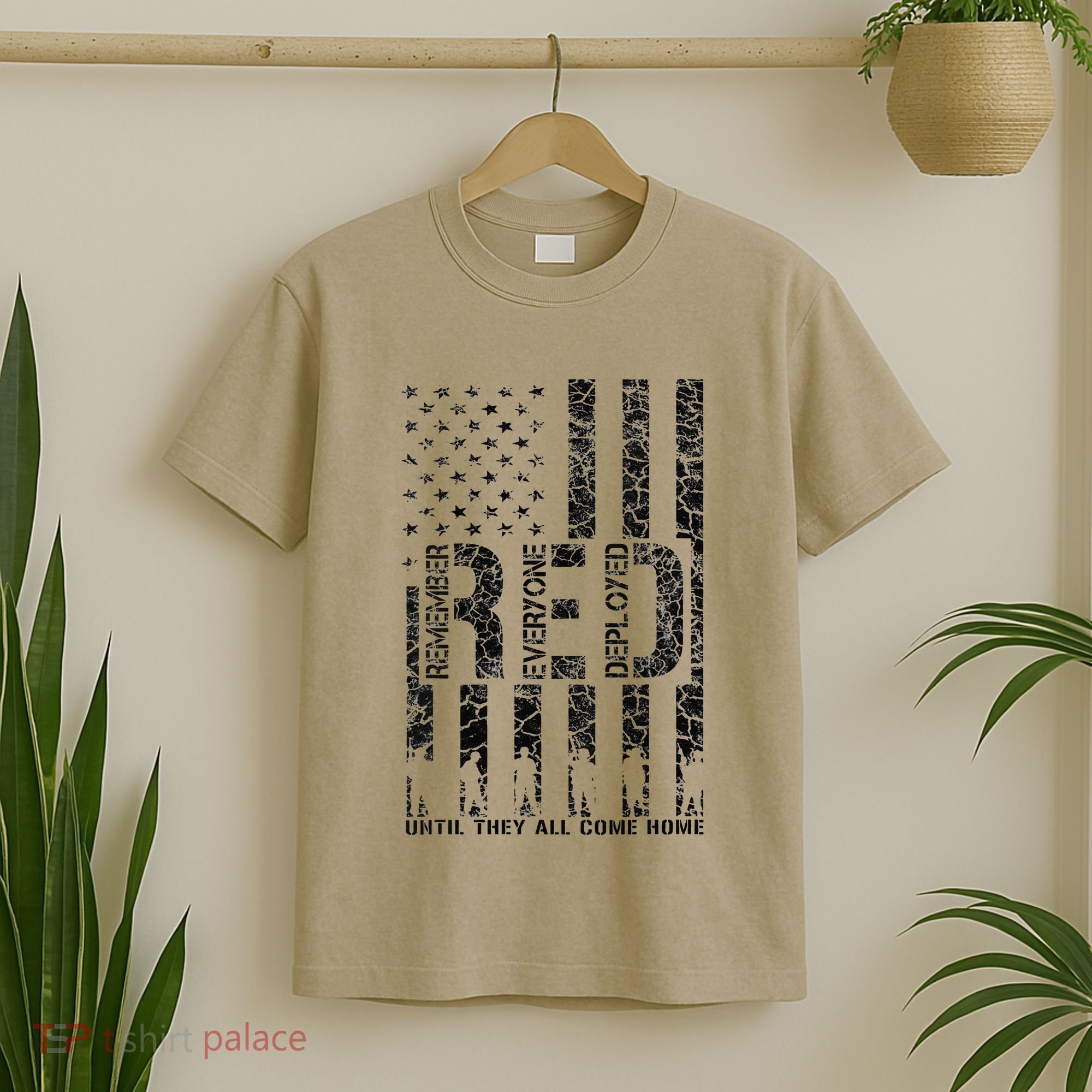 Red Friday Military Veteran Remember Everyone Deployed T-Shirt
