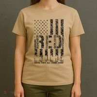 Red Friday Military Veteran Remember Everyone Deployed T-Shirt thumb 4