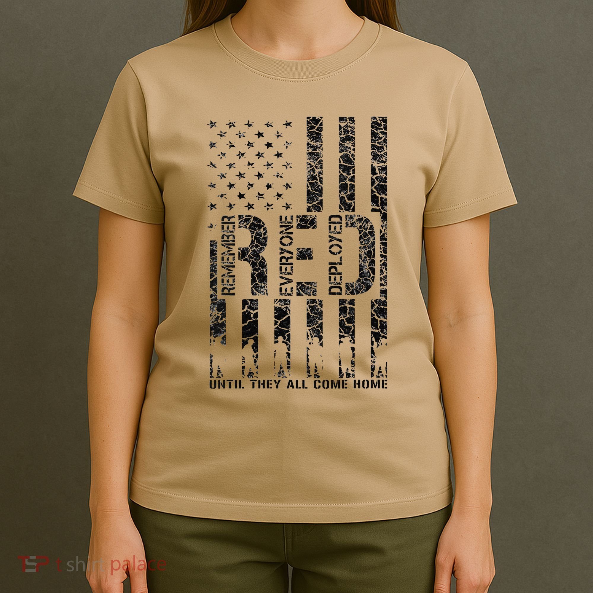 Red Friday Military Veteran Remember Everyone Deployed T-Shirt