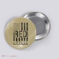 Red Friday Military Veteran Remember Everyone Deployed Button thumb 0