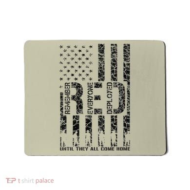 Red Friday Military Veteran Remember Everyone Deployed Mousepad