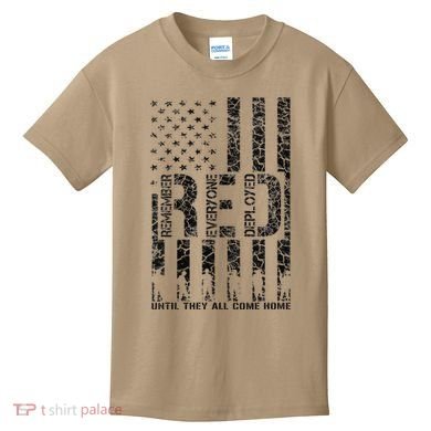 Red Friday Military Veteran Remember Everyone Deployed Kids T-Shirt