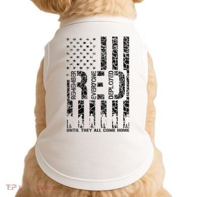 Red Friday Military Veteran Remember Everyone Deployed Doggie Tank