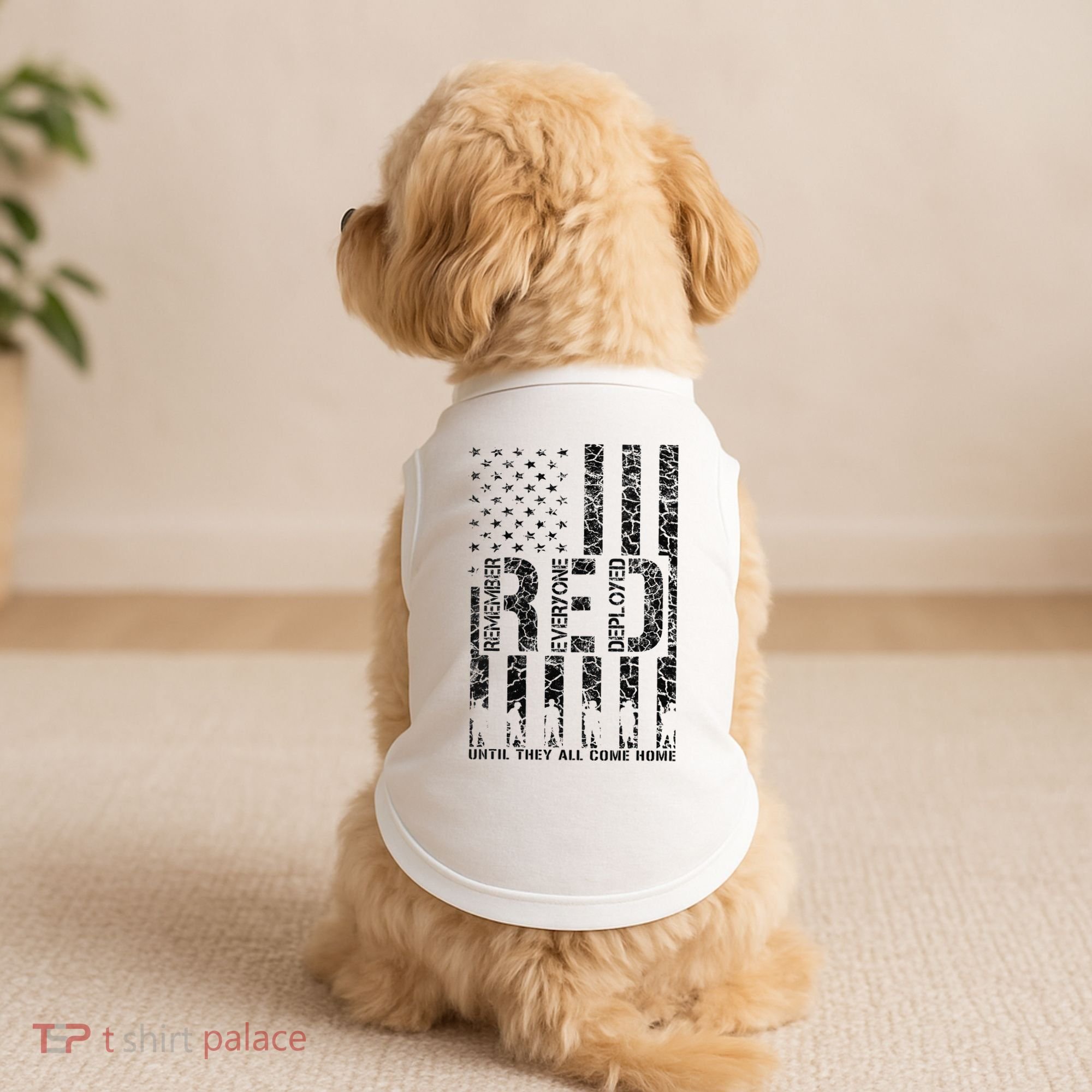 Red Friday Military Veteran Remember Everyone Deployed Doggie Tank