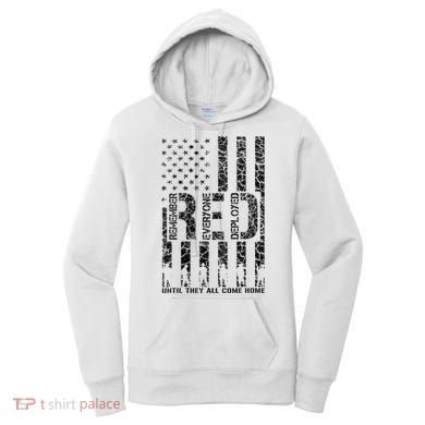 Red Friday Military Veteran Remember Everyone Deployed Women's Hoodie