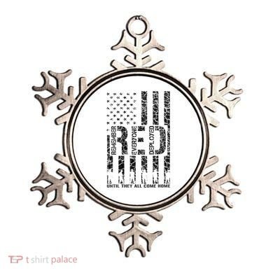 Red Friday Military Veteran Remember Everyone Deployed Ornament