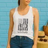 Red Friday Military Veteran Remember Everyone Deployed Women's Tank Top thumb 2
