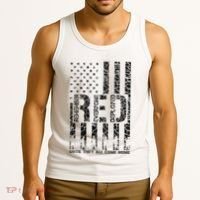 Red Friday Military Veteran Remember Everyone Deployed Tank Top thumb 3