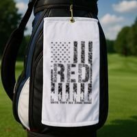 Red Friday Military Veteran Remember Everyone Deployed Golf Towel thumb 2