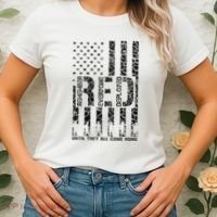 Red Friday Military Veteran Remember Everyone Deployed Women's T-Shirt thumb 2