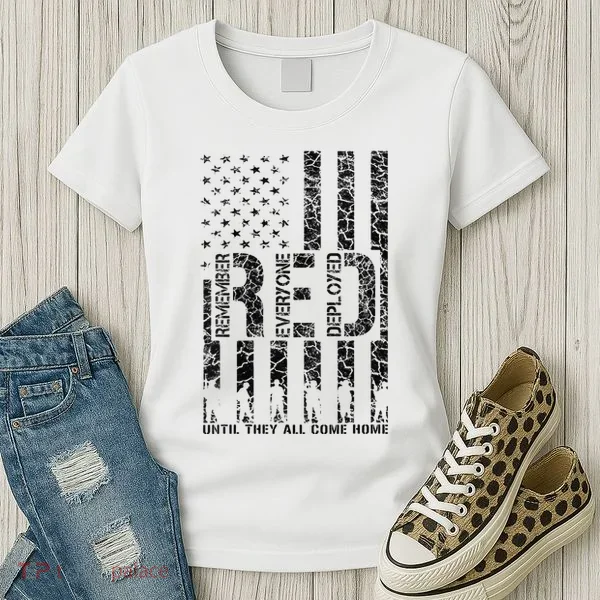 Red Friday Military Veteran Remember Everyone Deployed Women's T-Shirt