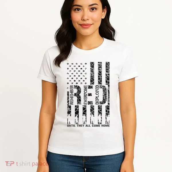 Red Friday Military Veteran Remember Everyone Deployed Women's T-Shirt