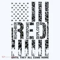 Red Friday Military Veteran Remember Everyone Deployed Women's T-Shirt thumb 6