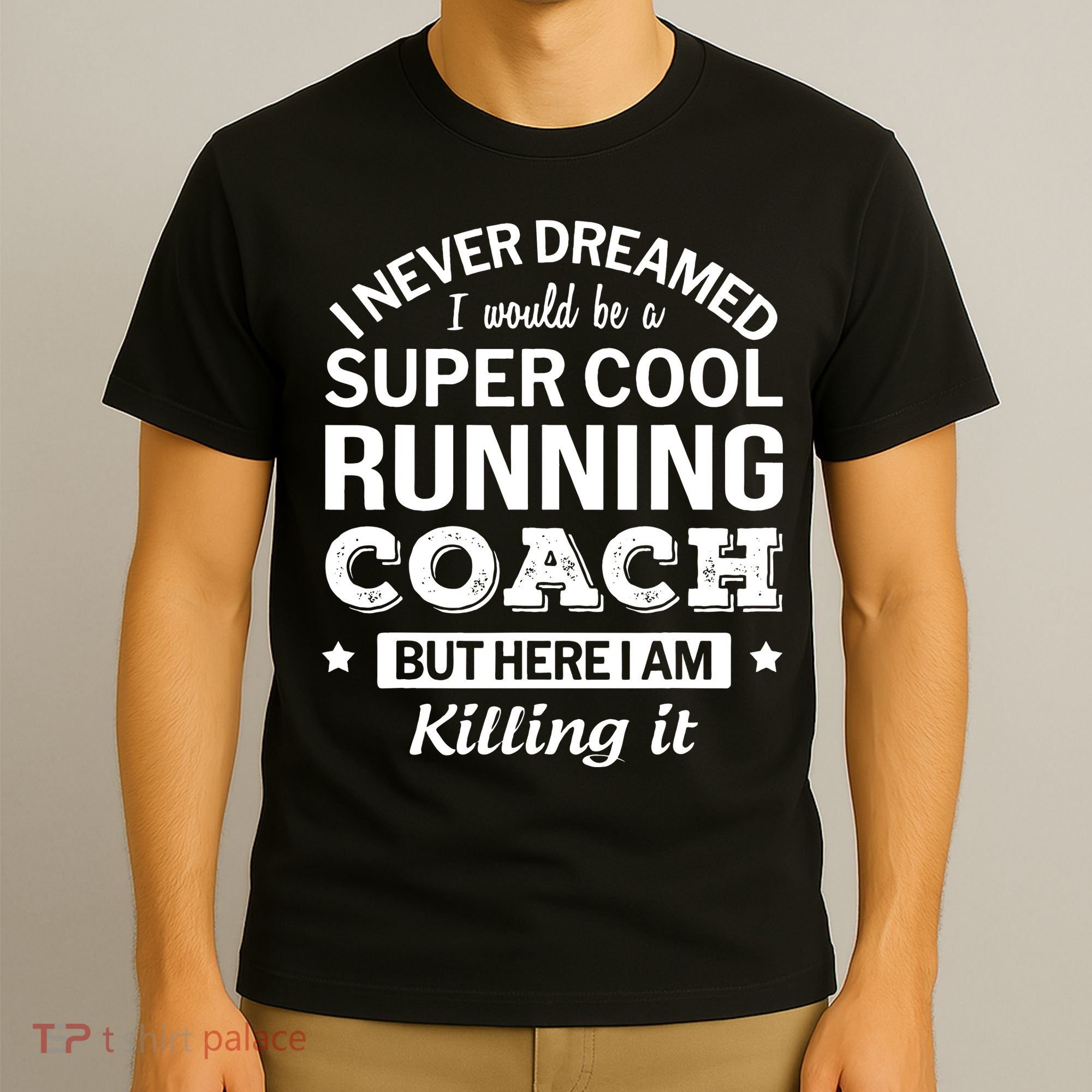 Running For Mom Marathoner Runner Coach Racing T-Shirt