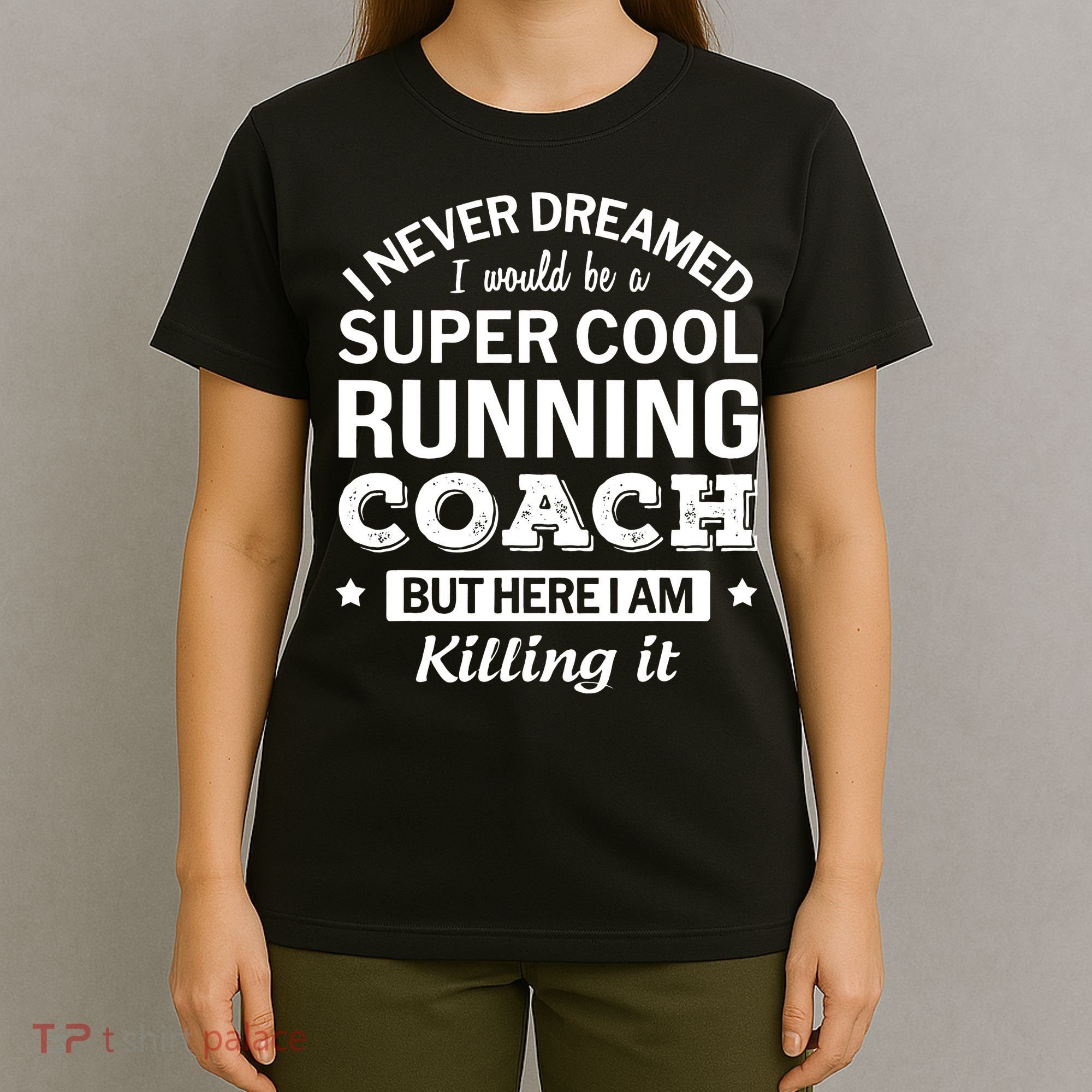 Running For Mom Marathoner Runner Coach Racing T-Shirt