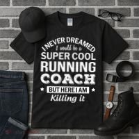 Running For Mom Marathoner Runner Coach Racing Tall T-Shirt thumb 3