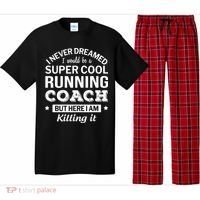 Running For Mom Marathoner Runner Coach Racing Pajama Set thumb 0