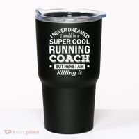 Running For Mom Marathoner Runner Coach Racing Tumbler thumb 0
