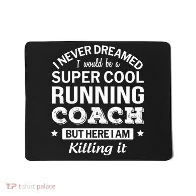 Running For Mom Marathoner Runner Coach Racing Mousepad