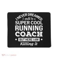 Running For Mom Marathoner Runner Coach Racing Mousepad thumb 0
