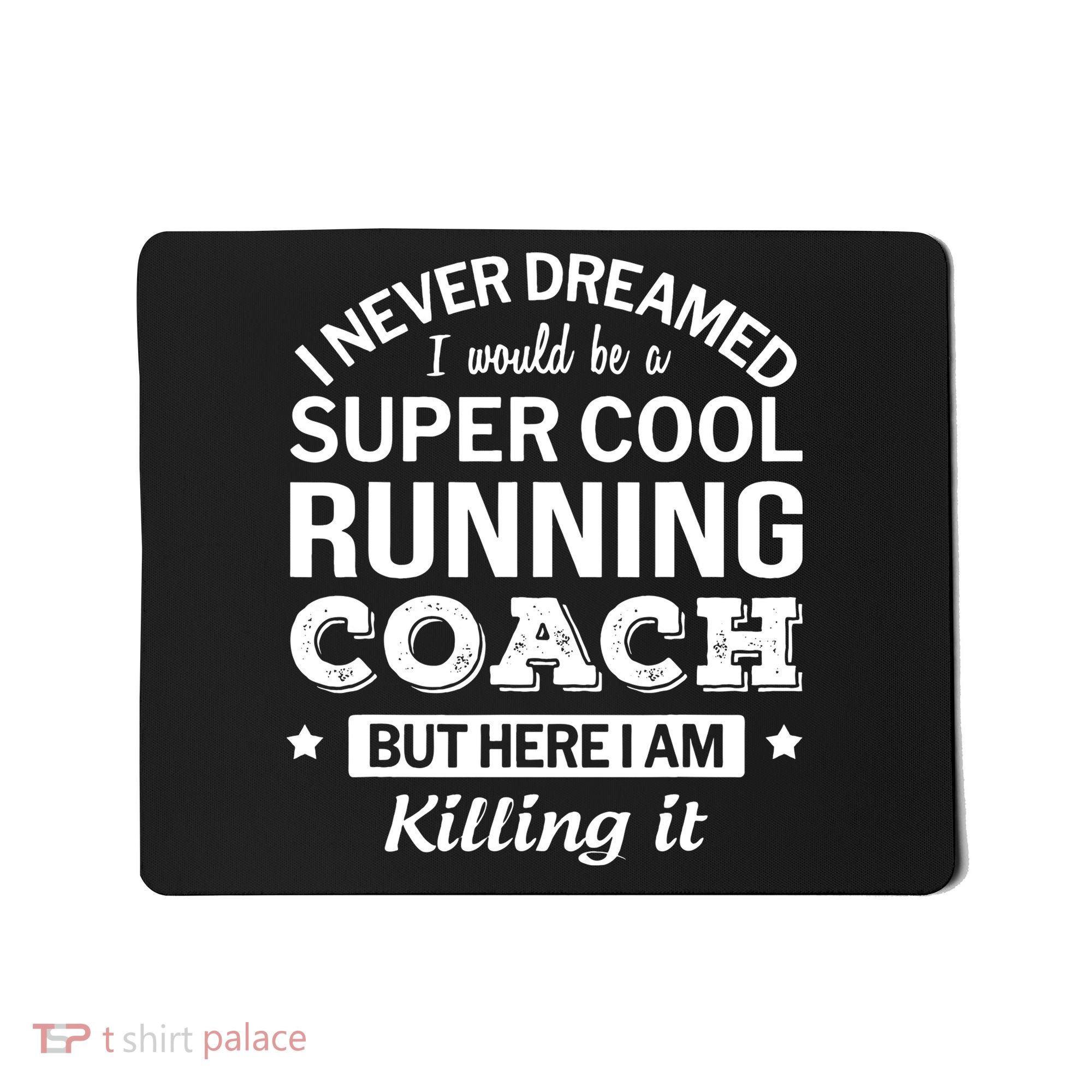 Running For Mom Marathoner Runner Coach Racing Mousepad
