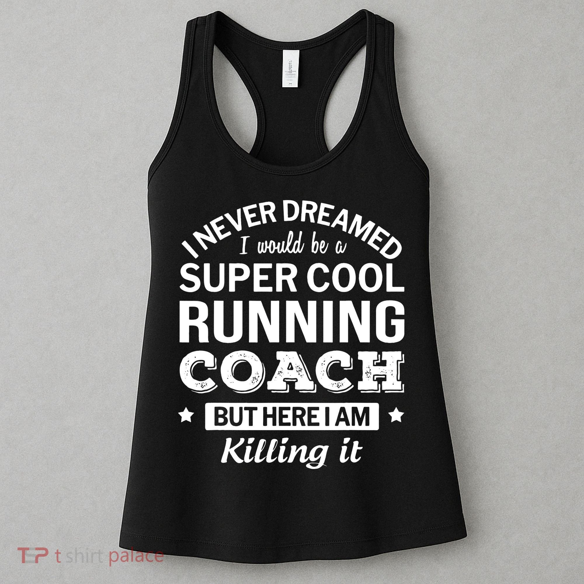 Running For Mom Marathoner Runner Coach Racing Women's Tank Top