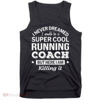 Running For Mom Marathoner Runner Coach Racing Tank Top thumb 0