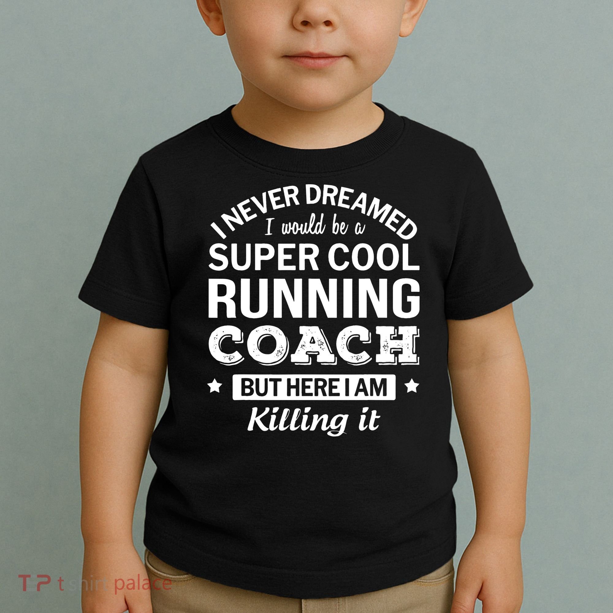 Running For Mom Marathoner Runner Coach Racing Toddler T-Shirt