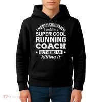 Running For Mom Marathoner Runner Coach Racing Kids Hoodie thumb 4
