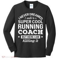 Running For Mom Marathoner Runner Coach Racing Kids Long Sleeve Shirt thumb 0