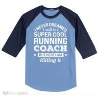 Running For Mom Marathoner Runner Coach Racing Raglan Baseball Sleeve Shirt thumb 0
