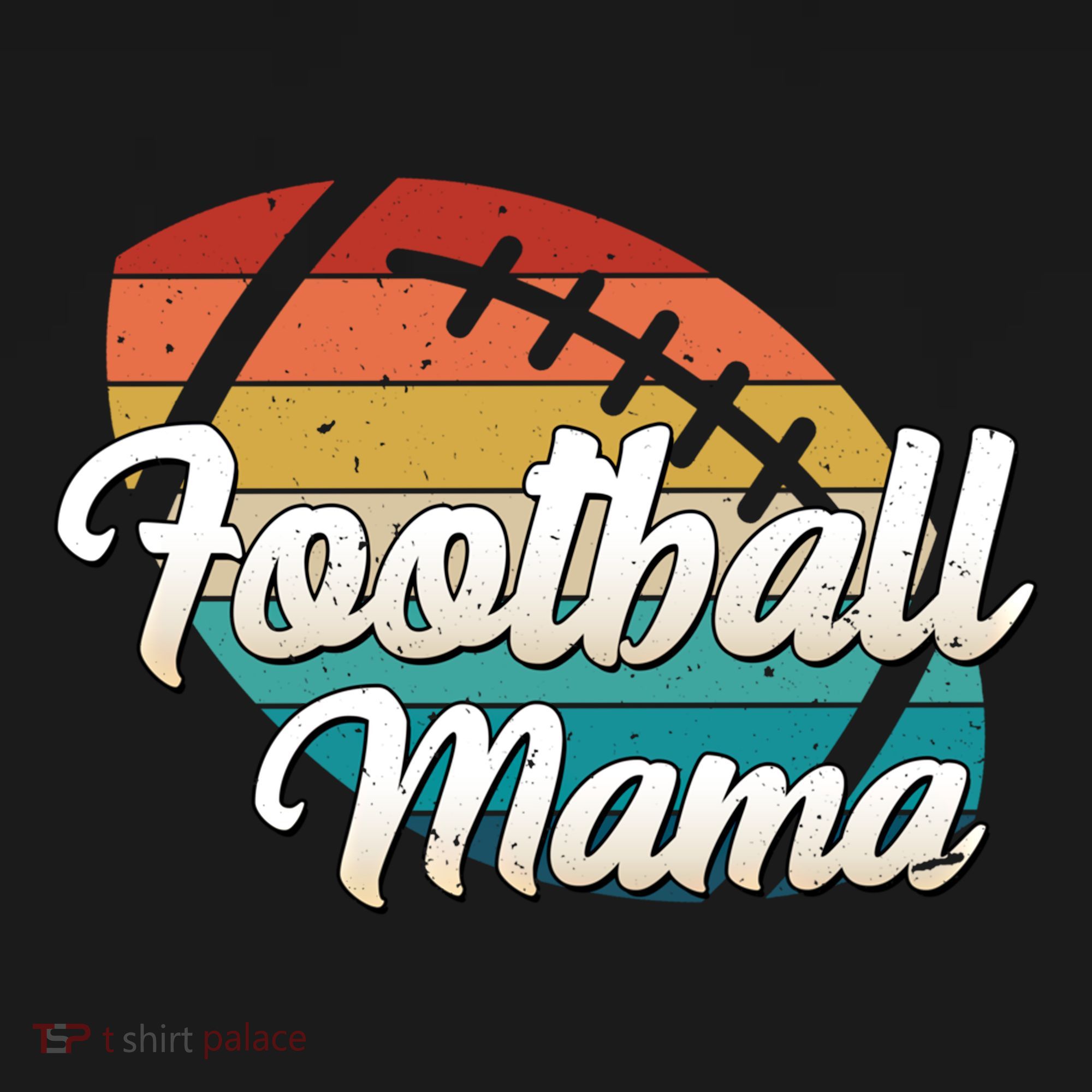 Retro Football Mama Ball Mom Player Jersey Team Mother Funny Gift Ornament