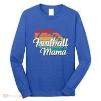 Retro Football Mama Ball Mom Player Jersey Team Mother Funny Gift Long Sleeve Shirt thumb 0
