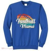 Retro Football Mama Ball Mom Player Jersey Team Mother Funny Gift Sweatshirt thumb 0