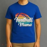 Retro Football Mama Ball Mom Player Jersey Team Mother Funny Gift T-Shirt thumb 3