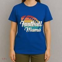 Retro Football Mama Ball Mom Player Jersey Team Mother Funny Gift T-Shirt thumb 4