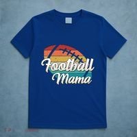 Retro Football Mama Ball Mom Player Jersey Team Mother Funny Gift T-Shirt thumb 5