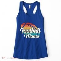 Retro Football Mama Ball Mom Player Jersey Team Mother Funny Gift Women's Tank Top thumb 0