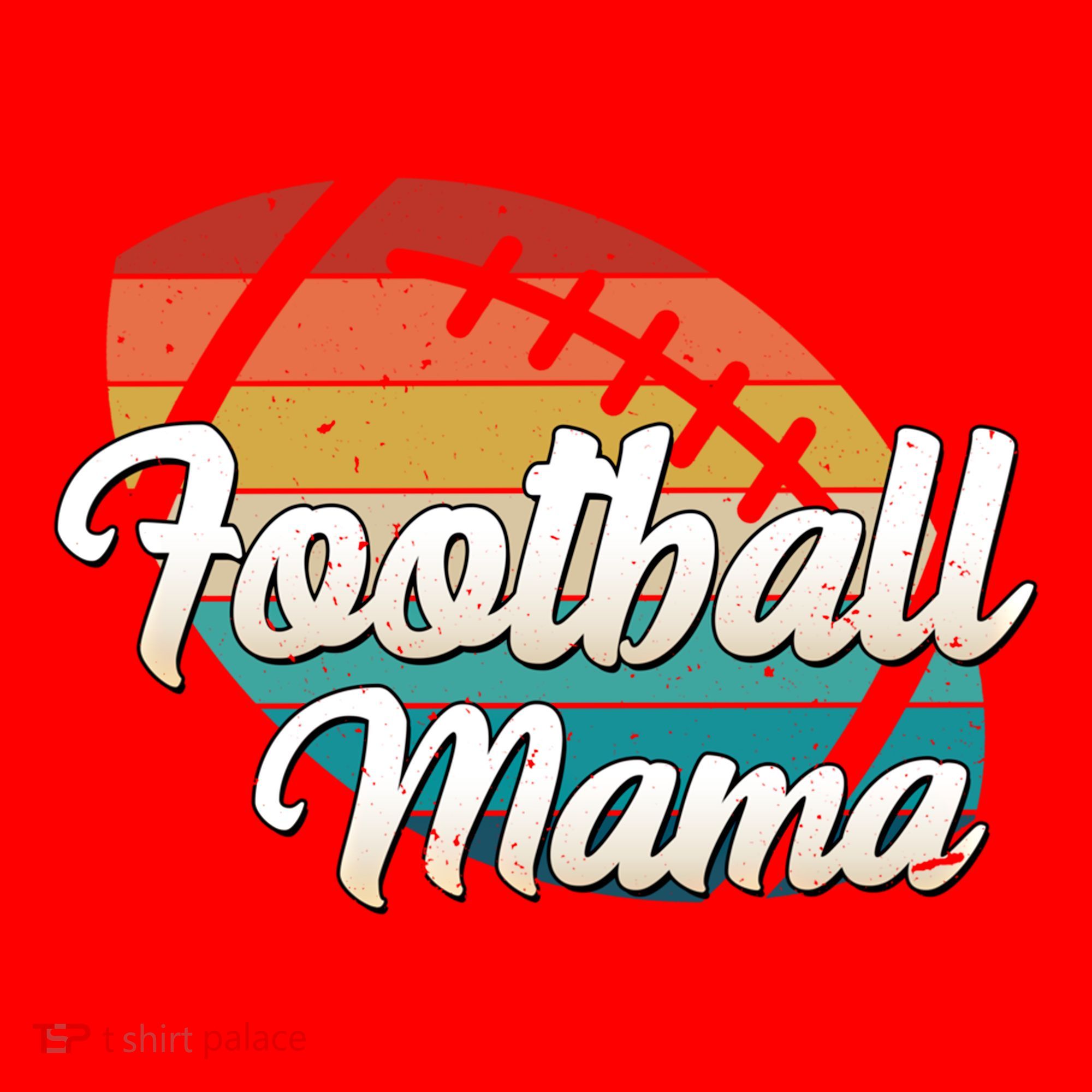 Retro Football Mama Ball Mom Player Jersey Team Mother Funny Gift Santa Hat