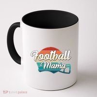 Retro Football Mama Helmet Coach Player Mom Team Cool Gift Coffee Mug thumb 0