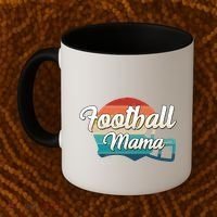 Retro Football Mama Helmet Coach Player Mom Team Cool Gift Coffee Mug thumb 2