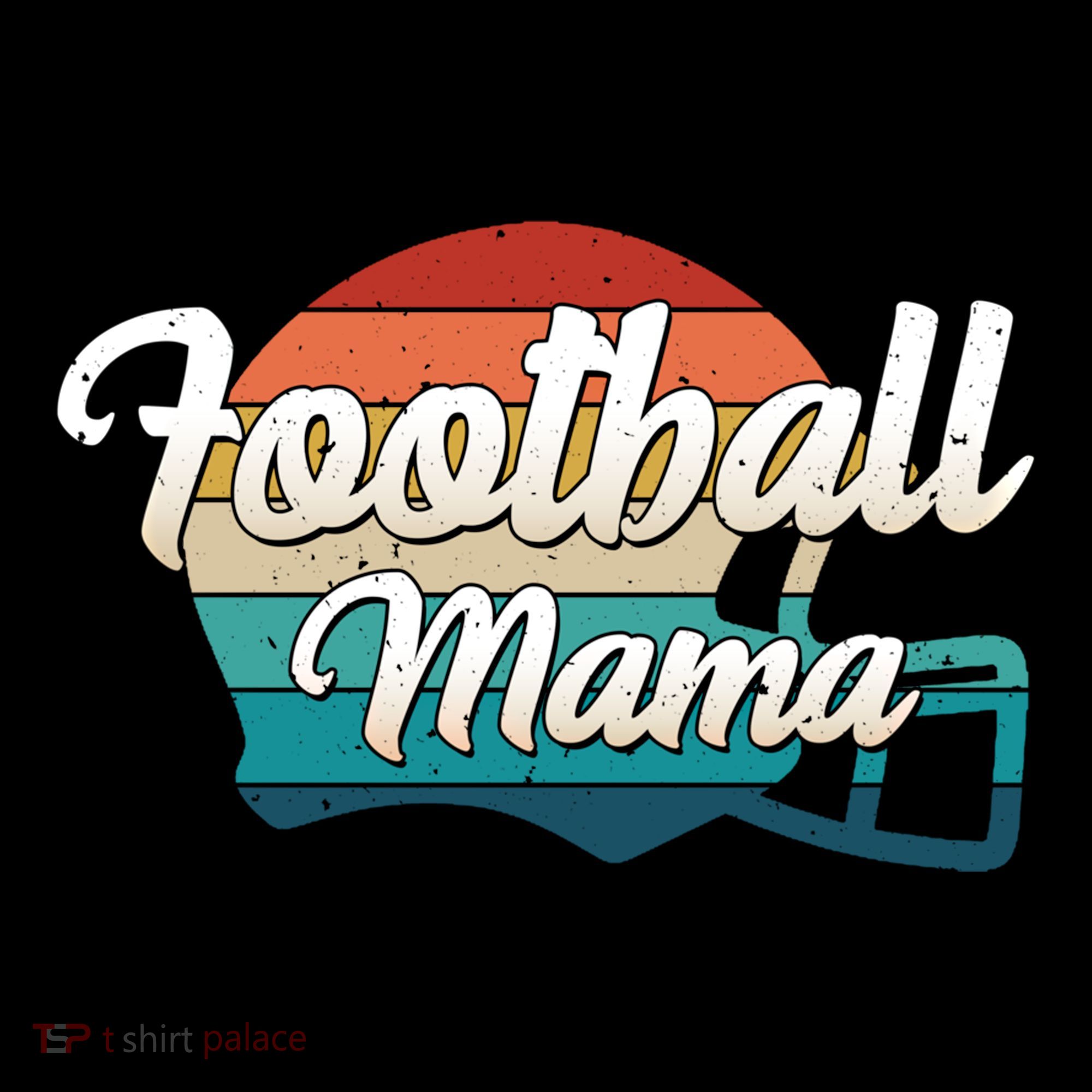 Retro Football Mama Helmet Coach Player Mom Team Cool Gift Coffee Mug