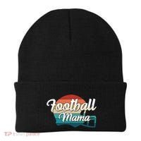 Retro Football Mama Helmet Coach Player Mom Team Cool Gift Beanie thumb 0