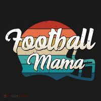Retro Football Mama Helmet Coach Player Mom Team Cool Gift Women's Hoodie thumb 2