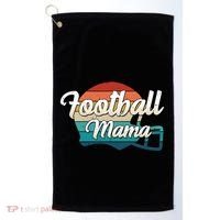Retro Football Mama Helmet Coach Player Mom Team Cool Gift Golf Towel thumb 0